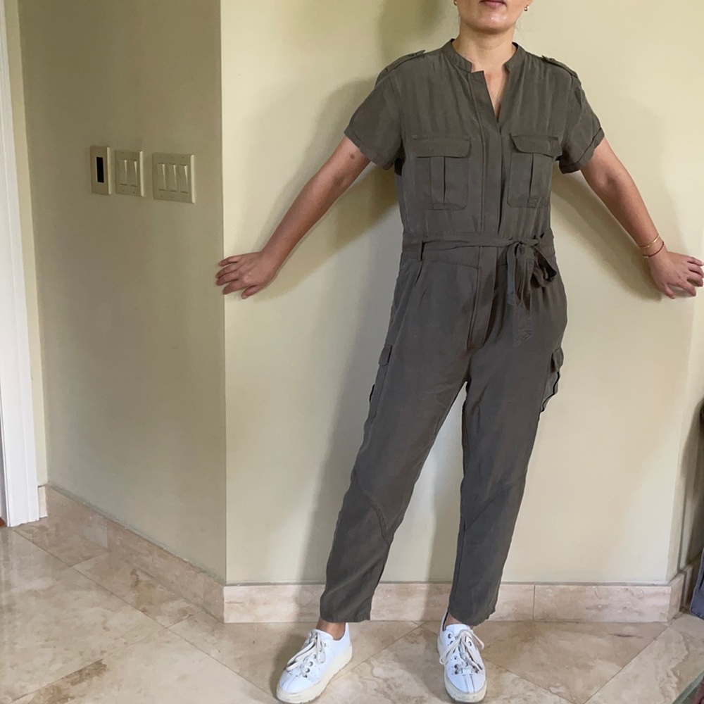 Velvet heart army green jumpsuit